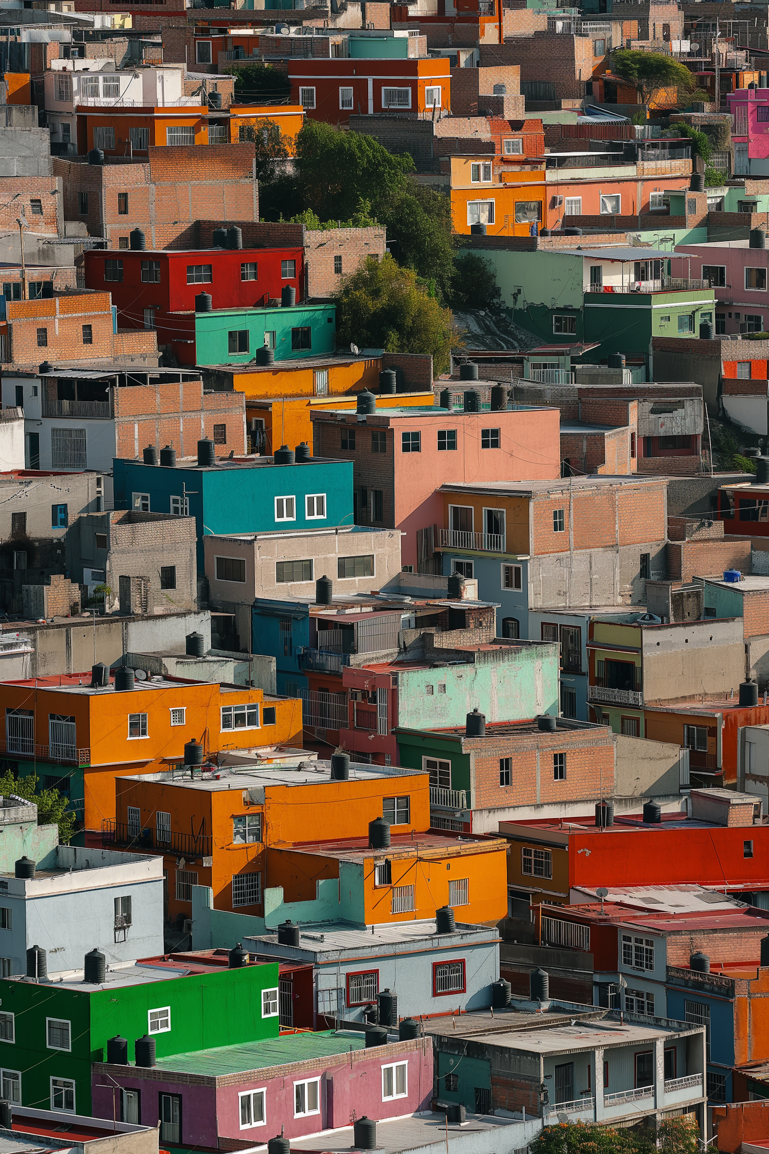 Colorful Urban Hillside