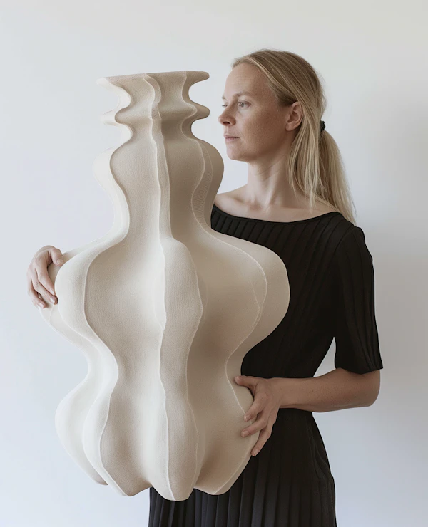 Woman with Sculpture