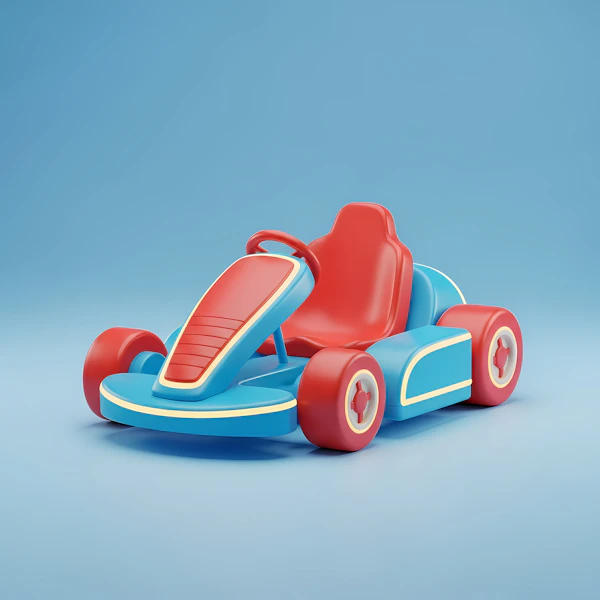 Colorful Toy Go-Kart