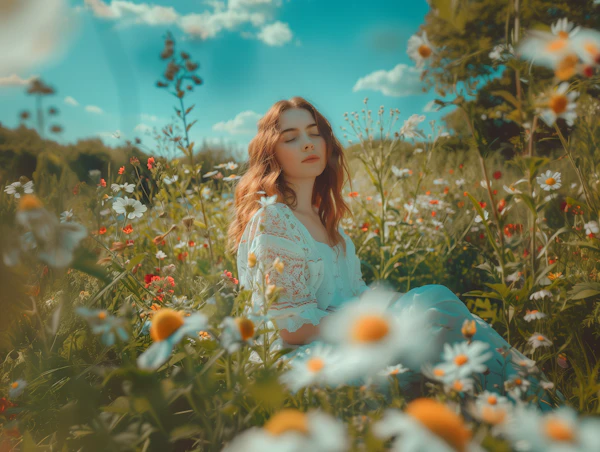 Tranquil Field of Wildflowers