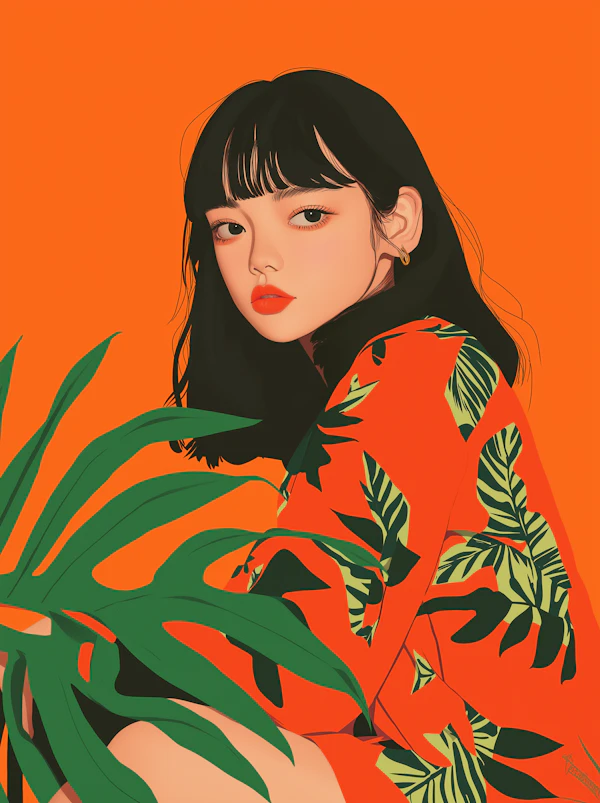 Vibrant Woman Portrait