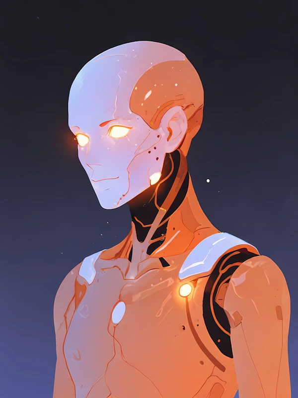 Futuristic Humanoid Robot