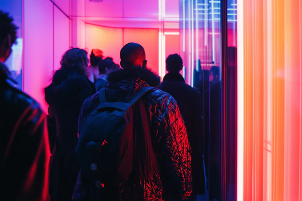 Futuristic Neon Corridor