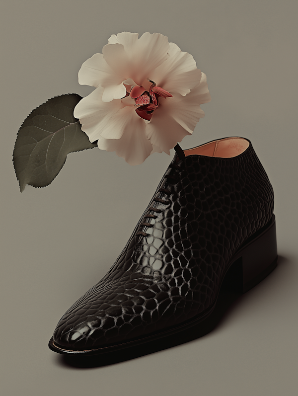 Shoe and Flower Contrast