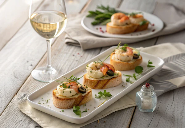 Gourmet Appetizer Setup