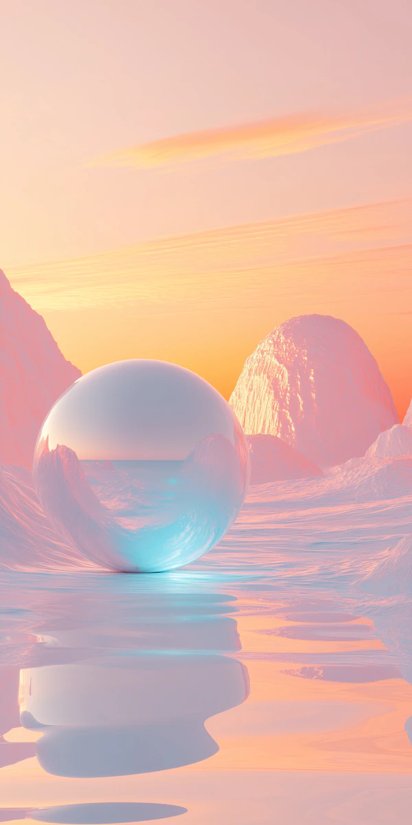 Surreal Reflective Sphere