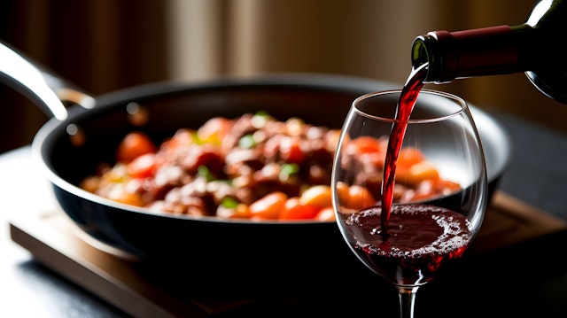 Wine Pouring Close-Up