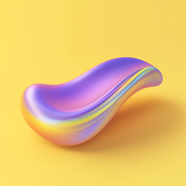 Glossy 3D Abstract Shape