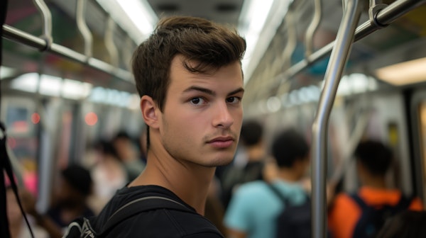 Young Man in Subway