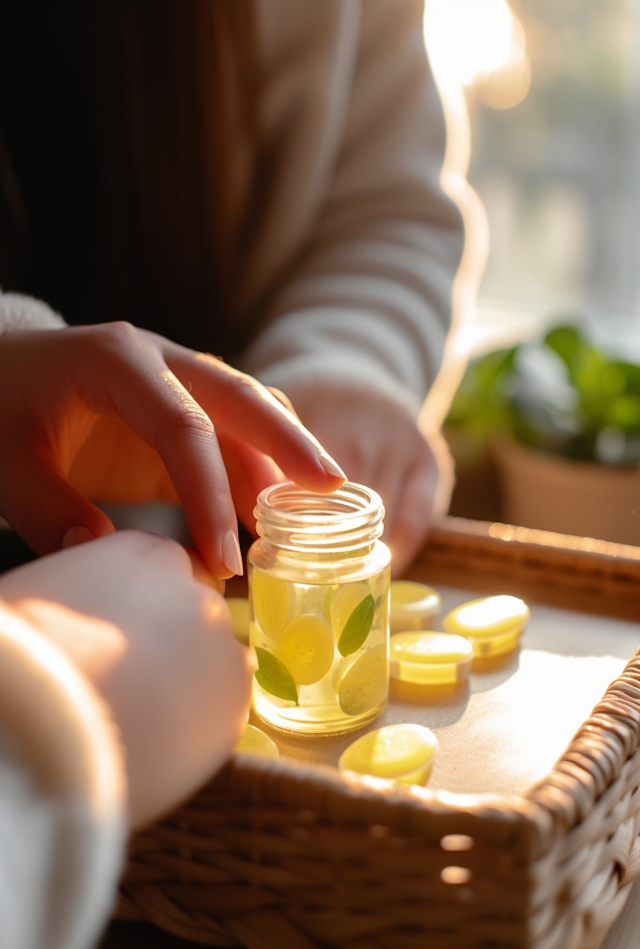 Tranquil Moments with Lemon-Lime Pastilles