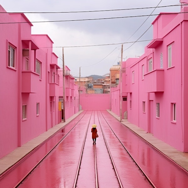 Pink Urban Dreamscape