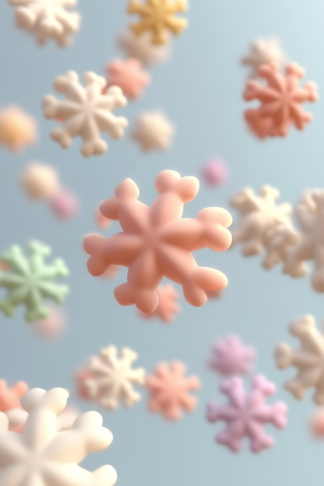 Pastel Snowflakes