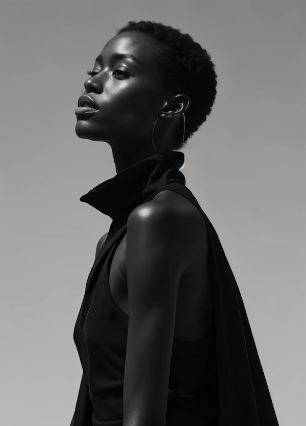 Black-and-White Portrait