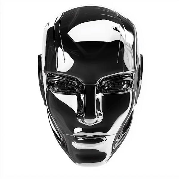 Futuristic Robotic Face