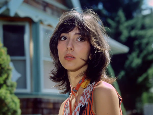 Contemplative Young Woman Outdoors
