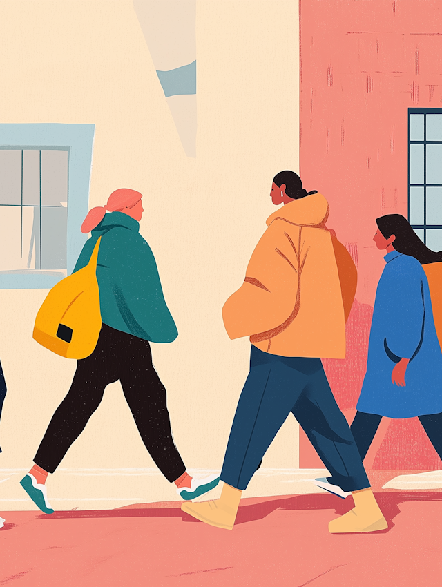 Urban Walk Illustration