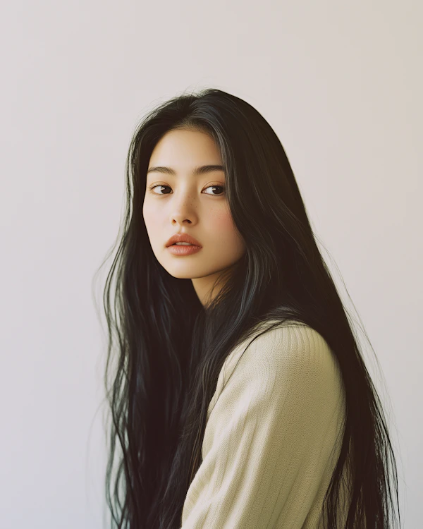 Portrait of a Contemplative Woman