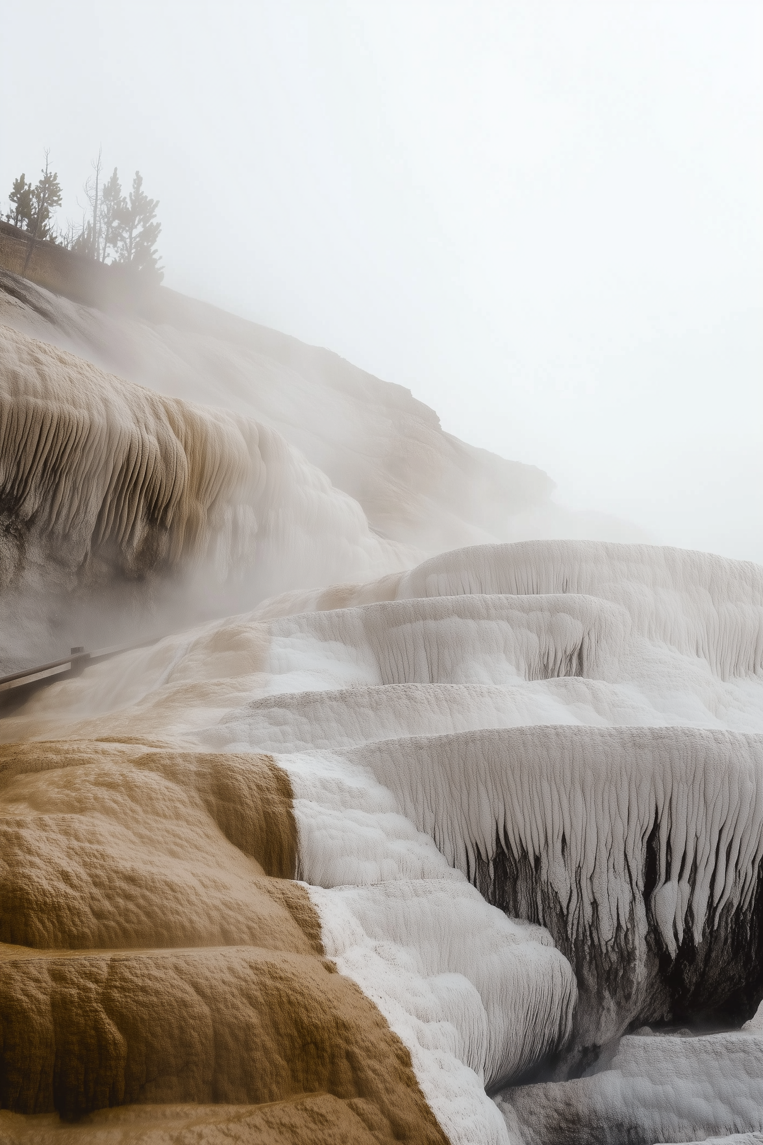 Terraced Mineral Formations