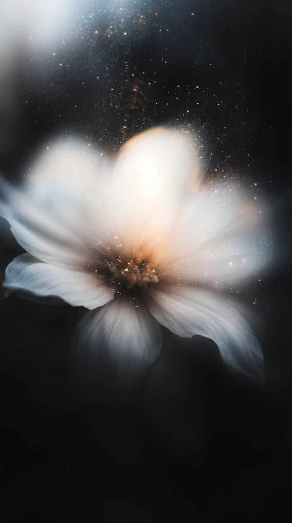Ethereal Glowing Flower
