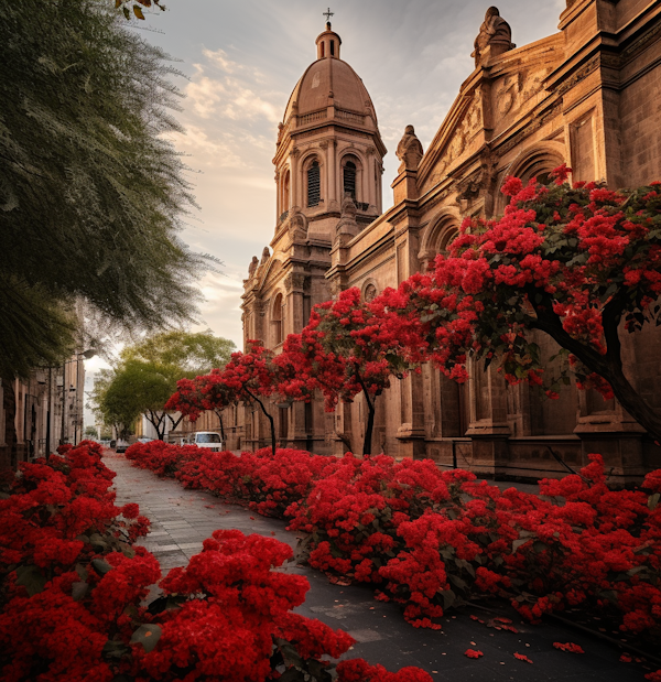 Path to the Red Floral Cathedral