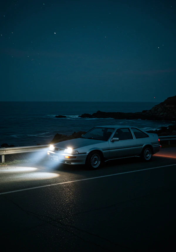 Classic Car by the Coast