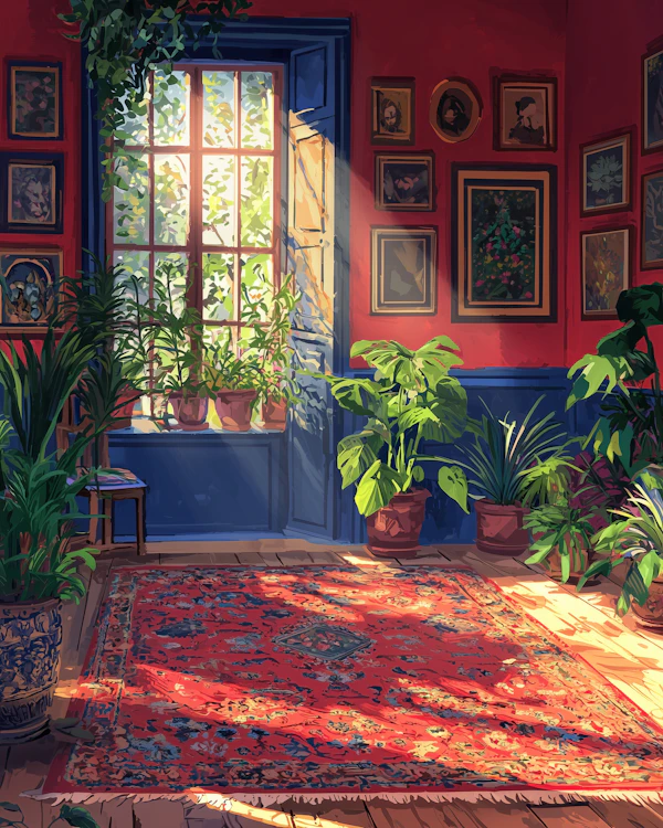 Cozy Sunlit Room
