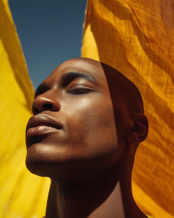 Sunlit Portrait Close-Up
