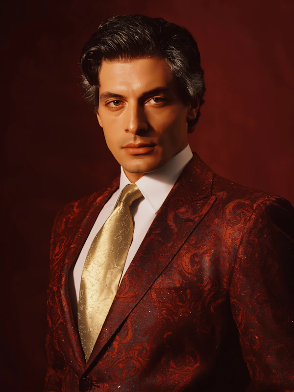 Sophisticated Red Attire