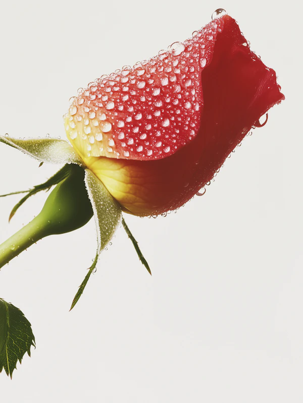Dewy Rose Close-Up