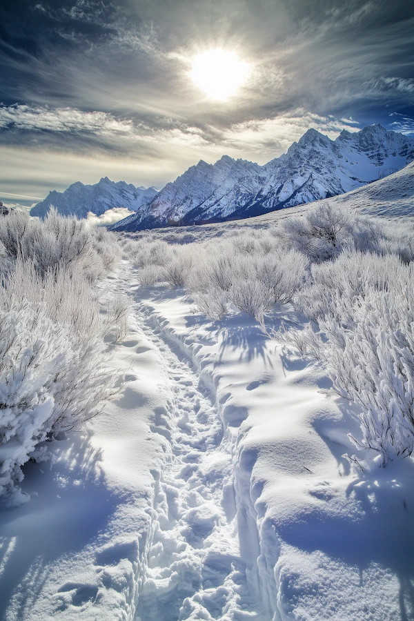 Winter Mountain Landscape
