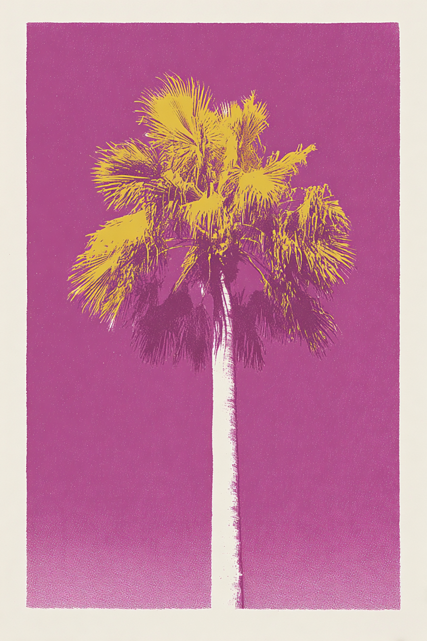 Silhouetted Palm Tree