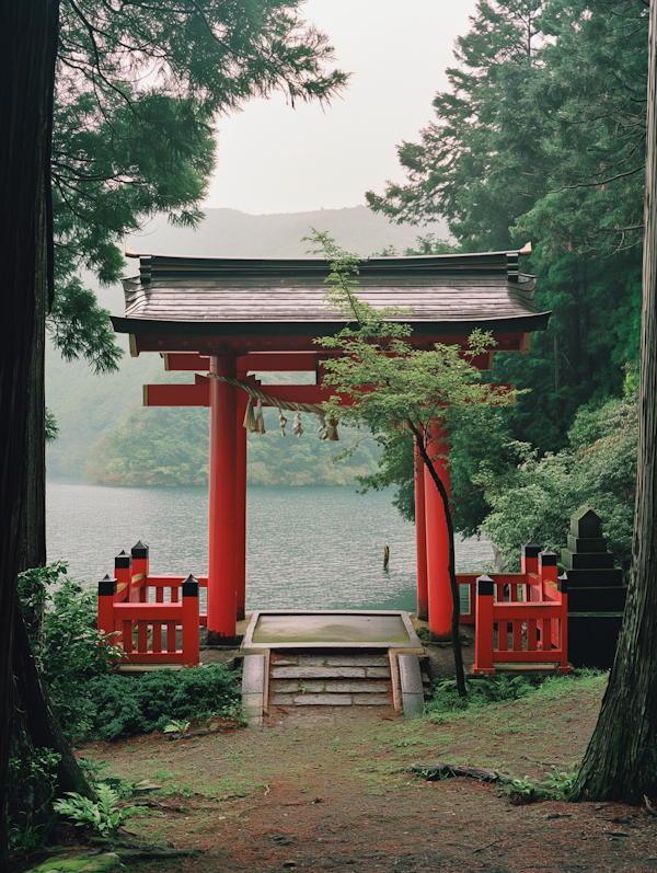 Serene Japanese Torii Gate