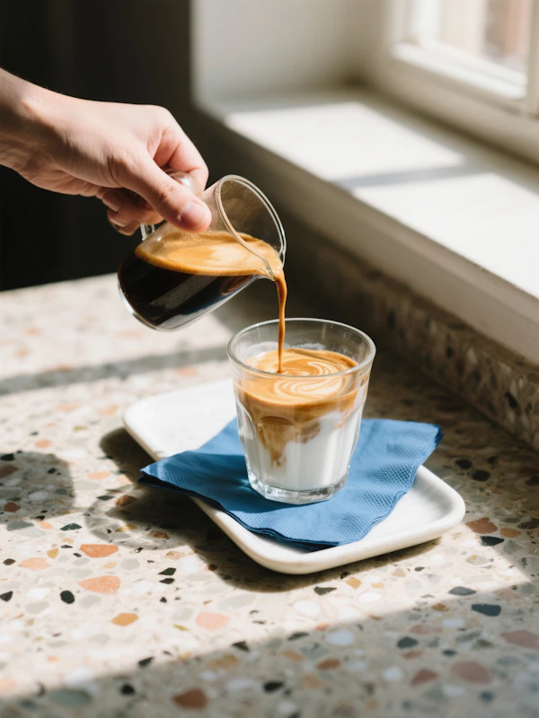 Layered Coffee Pour