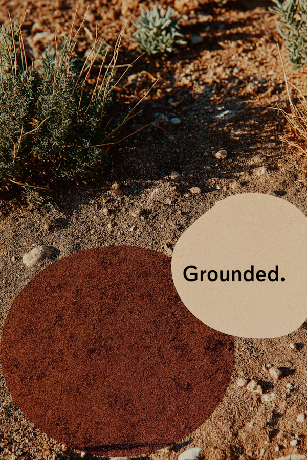 Desert Scene with Text
