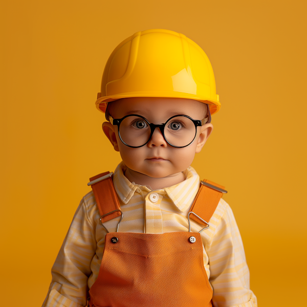 Child in Construction Worker Costume