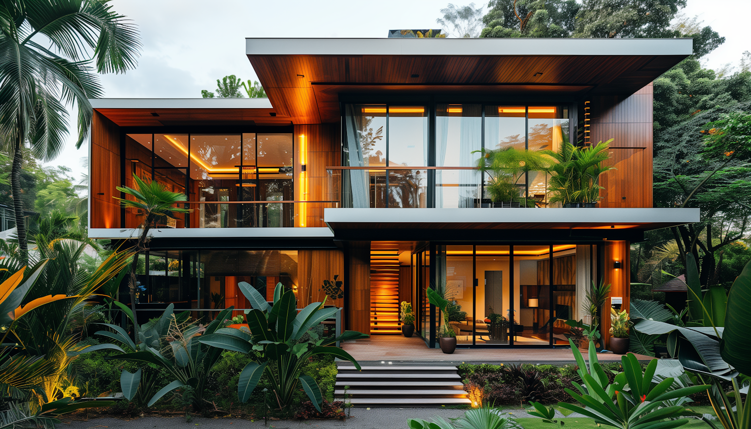 Contemporary Luxury House Amidst Tropical Greenery