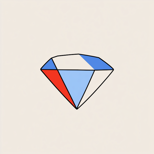 Geometric Diamond Illustration