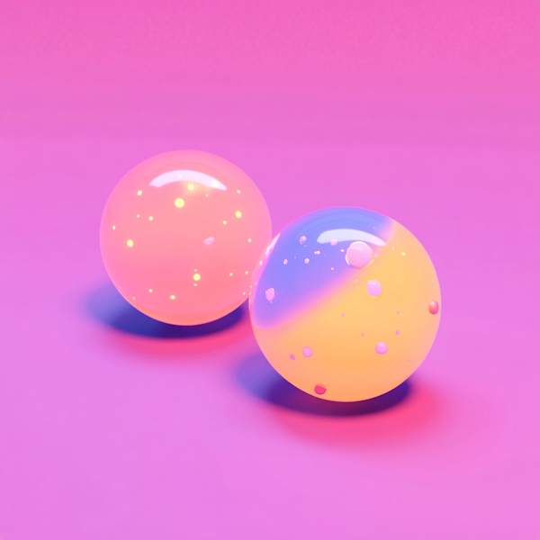 Translucent Spheres with Ethereal Glow