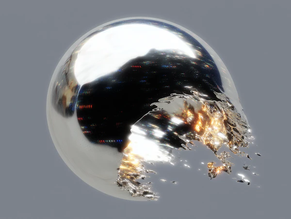 Futuristic Metallic Sphere