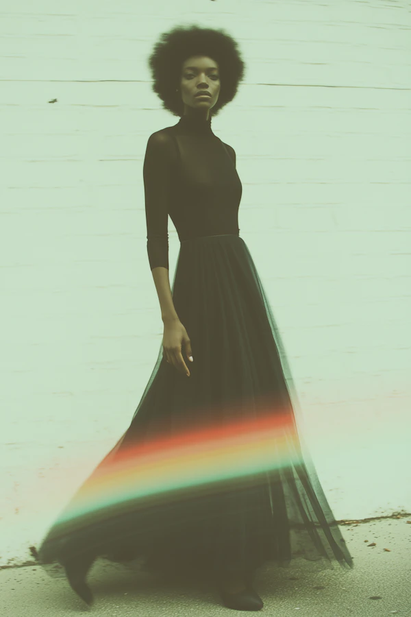 Elegant Afro Portrait