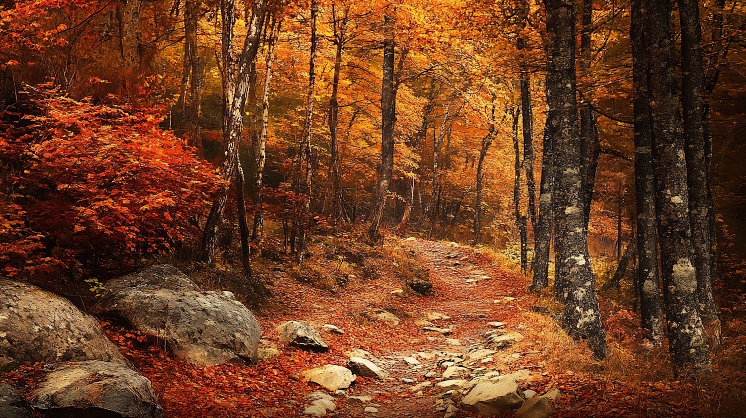 Serene Autumn Forest