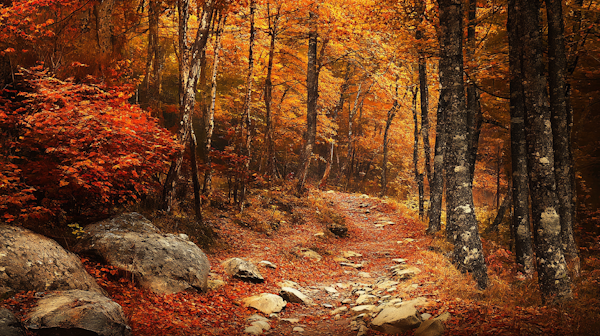 Serene Autumn Forest