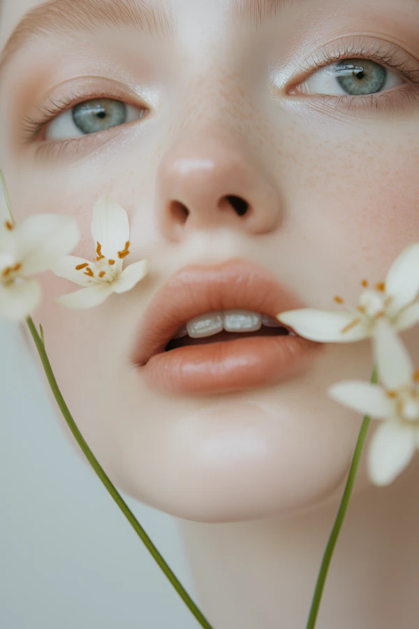 Freckled Beauty Close-Up