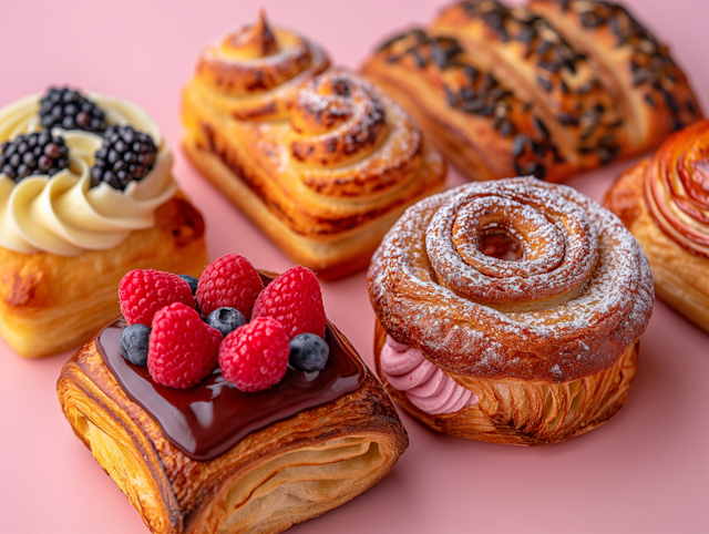 Assortment of High-End Pastries