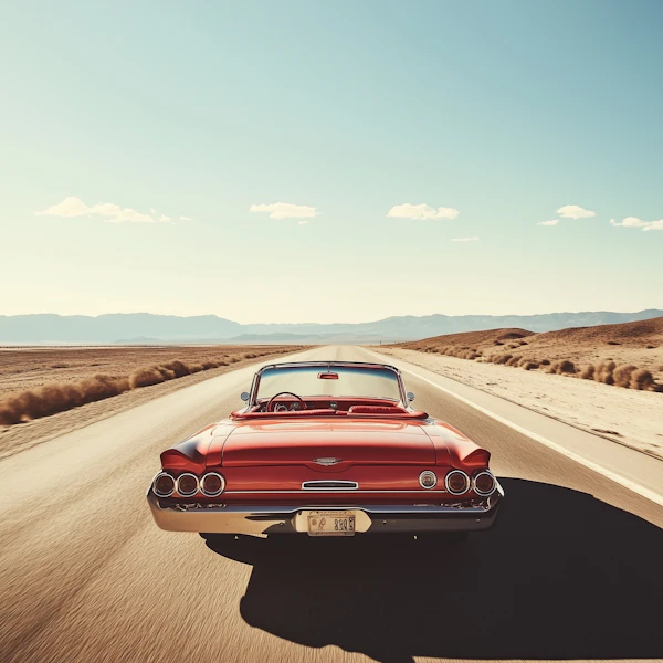 Red Vintage Convertible