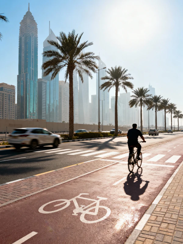 Urban Cyclist Scene