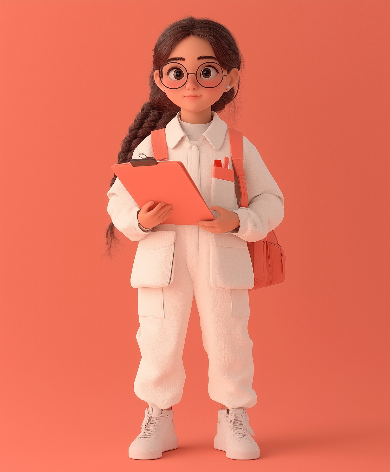 Animated 3D Young Female Character