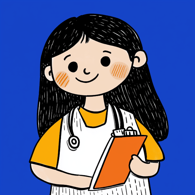 Cheerful Young Medical Professional Illustration