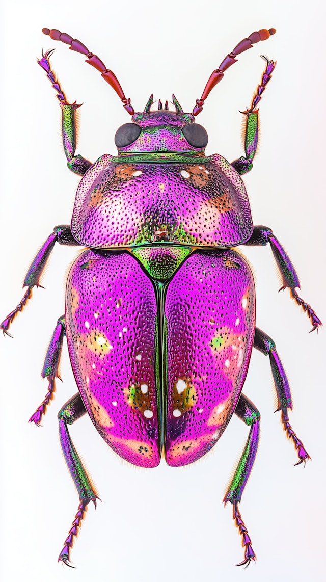 Vibrant Iridescent Beetle