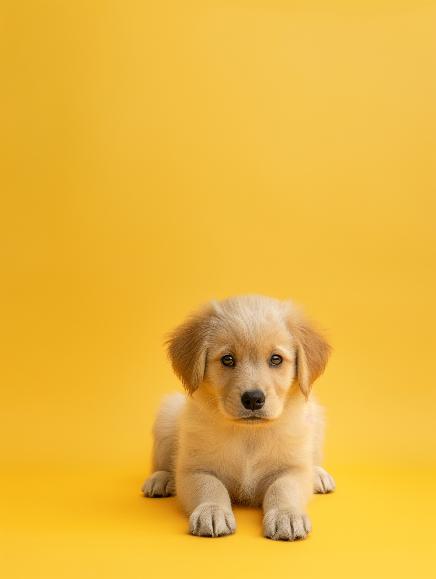 Fluffy Golden Retriever Puppy